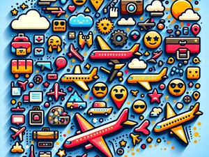 Avión ✈️🛫 Colección de Caracteres, Símbolos, Especiales de Emoticonos, Copiar