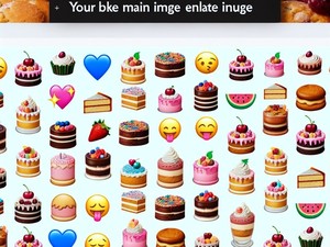 Kek 🍰🎂🍰 Özel semboller Emoji Özel Karakter Koleksiyonu, Kopyalama