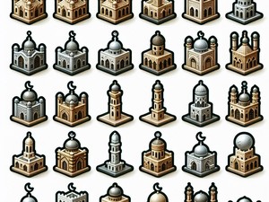 Église ⛪️🕌 Collection de caractères spéciaux d'émoticônes Emoji Symboles, Copier