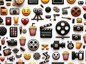 Cinema 🎥🎬 Emoticon, Special Character Collection, Copy