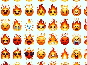 Fire 🔥💥 Raccolta di caratteri speciali di emoticon simboli, Copia