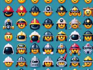 Casque ⛑🪖⛑🪖 Collection de caractères spéciaux d'émoticônes Emoji Symboles, Copier