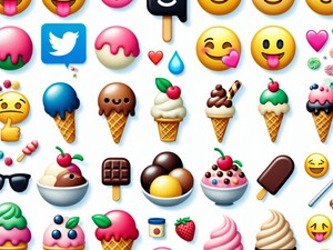 Crème glacée 🍦🍨🍦🍦 Collection de caractères spéciaux d'émoticônes Emoji Symboles, Copier