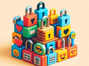 Bloqueio 🔒🔓 Coleção de Caracteres Especiais de Emoticons Símbolos, Copiar