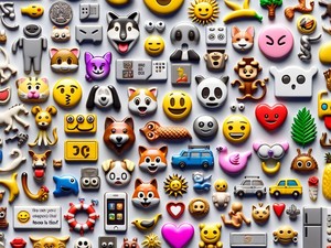 Íman 🧲🧲 Coleção de Caracteres Especiais de Emoticons Símbolos, Copiar