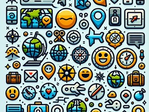 Map 🗺📍 Emoticon, Special Character Collection, Copy