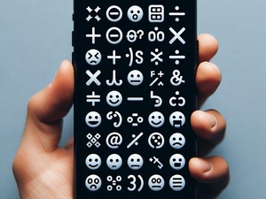 Symboles mathématiques ➕➖✖️ Collection de caractères spéciaux d'émoticônes Emoji Symboles, Copier