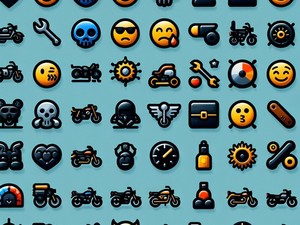 Motociclo 🏍🛵 Coleção de Caracteres Especiais de Emoticons Símbolos, Copiar