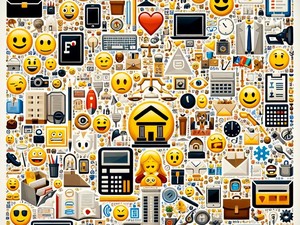 Oficina 🏢🏣 Colección de Caracteres, Símbolos, Especiales de Emoticonos, Copiar