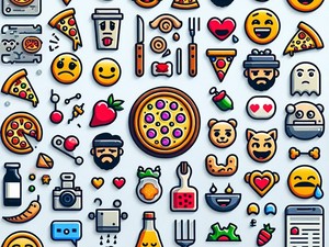 Pizza 🍕🍕🍕🍕 Colección de Caracteres, Símbolos, Especiales de Emoticonos, Copiar