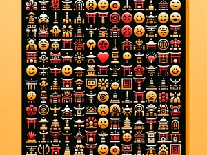 Santuário 🛤🛕 Coleção de Caracteres Especiais de Emoticons Símbolos, Copiar