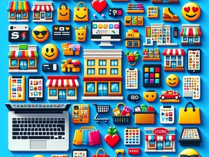 Store 🏪🏫 Emoticon, Special Character Collection, Copy