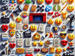 Theater 🎭🎟 Emoticon, Special Character Collection, Copy