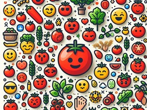 Tomate 🍅🍅🍅🍅 Coleção de Caracteres Especiais de Emoticons Símbolos, Copiar