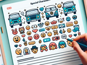 De 🚐🚚 Colección de Caracteres, Símbolos, Especiales de Emoticonos, Copiar