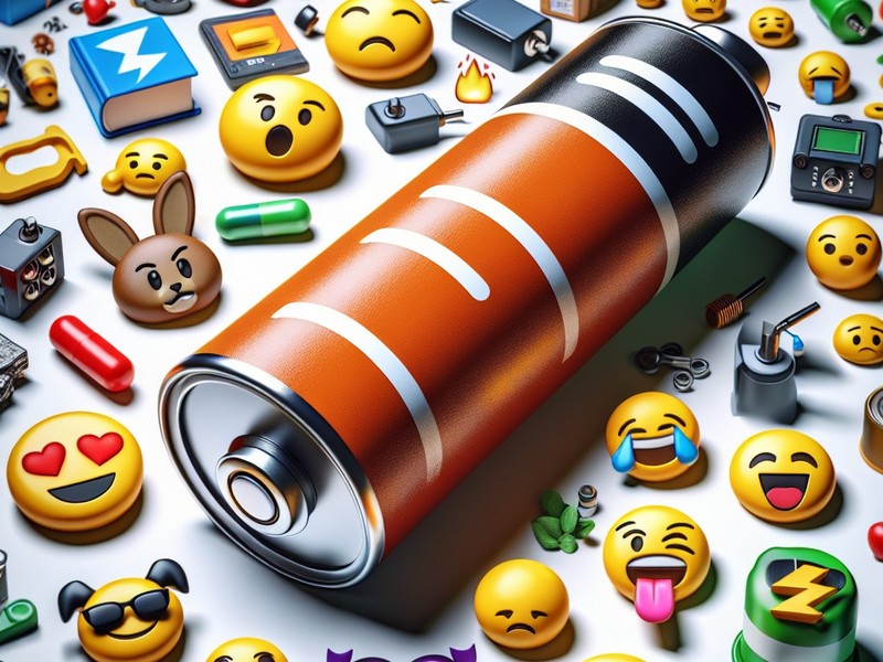 Batterie 🔋🔌🔌 Collection de caractères spéciaux d'émoticônes Emoji, Copier