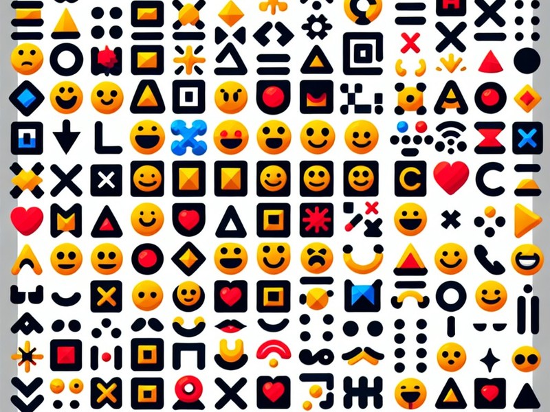 Blank ␣⬜⬛⬛ Collection de caractères spéciaux d'émoticônes Emoji Symboles, Copier