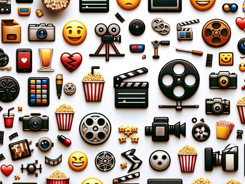 Cinema 🎥🎬 Coleção de Caracteres Especiais de Emoticons Símbolos, Copiar