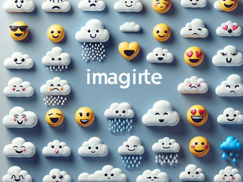 Bulut ☁️🌥 Özel semboller Emoji Özel Karakter Koleksiyonu, Kopyalama