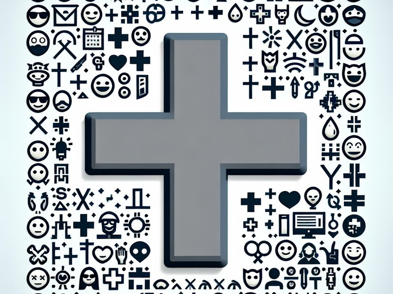 Cross 🕇🕆 Emoticon, Special Character Collection, Copy