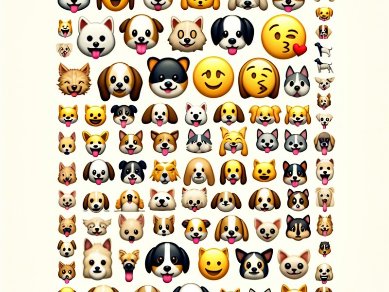 Cão 🐶🐕 Coleção de Caracteres Especiais de Emoticons Símbolos, Copiar