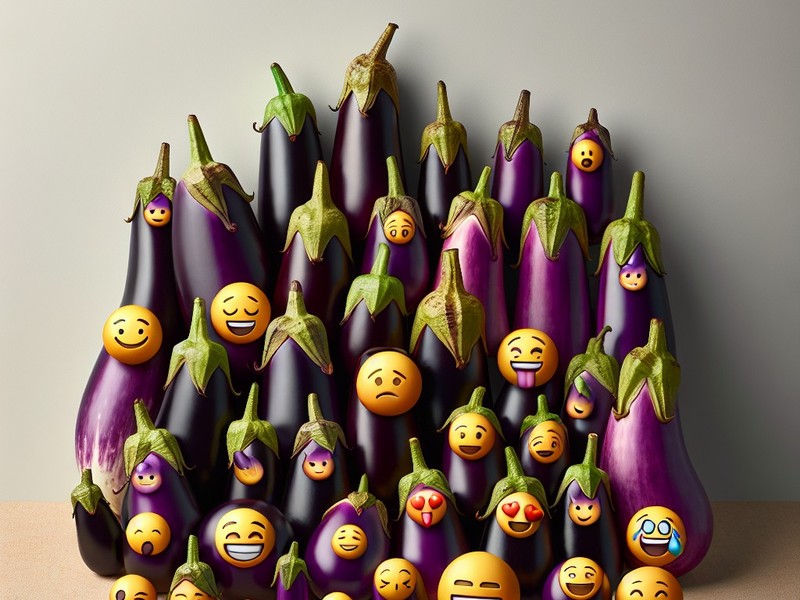 Patlıcan 🍆🍆🍆 Özel semboller Emoji Özel Karakter Koleksiyonu, Kopyalama