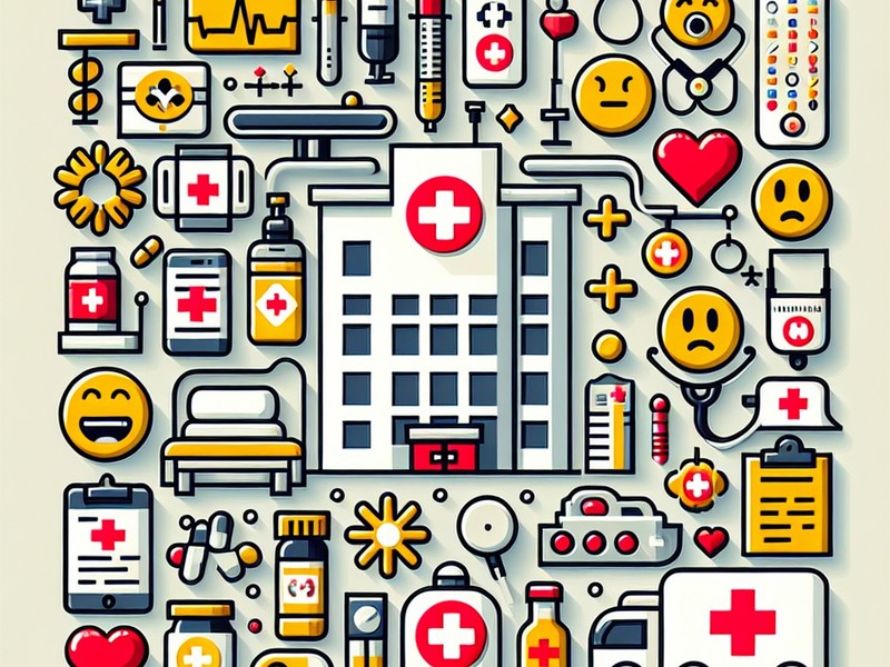 Hospital 🏥🏩 Emoticon, Special Character Collection, Copy