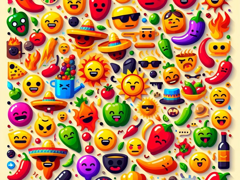 Piment 🌶🌶🌶🌶🌶 Collection de caractères spéciaux d'émoticônes Emoji Symboles, Copier
