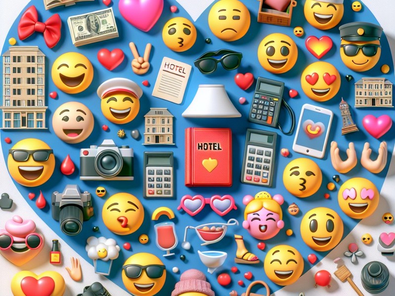 Hôtel 🏨🏩 Collection de caractères spéciaux d'émoticônes Emoji, Copier