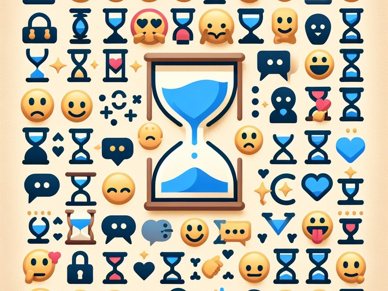 Kum Saati ⏳⌛️ Özel semboller Emoji Özel Karakter Koleksiyonu, Kopyalama
