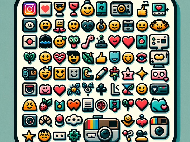Instagram 📸📷📱📱 Raccolta di caratteri speciali di emoticon simboli, Copia