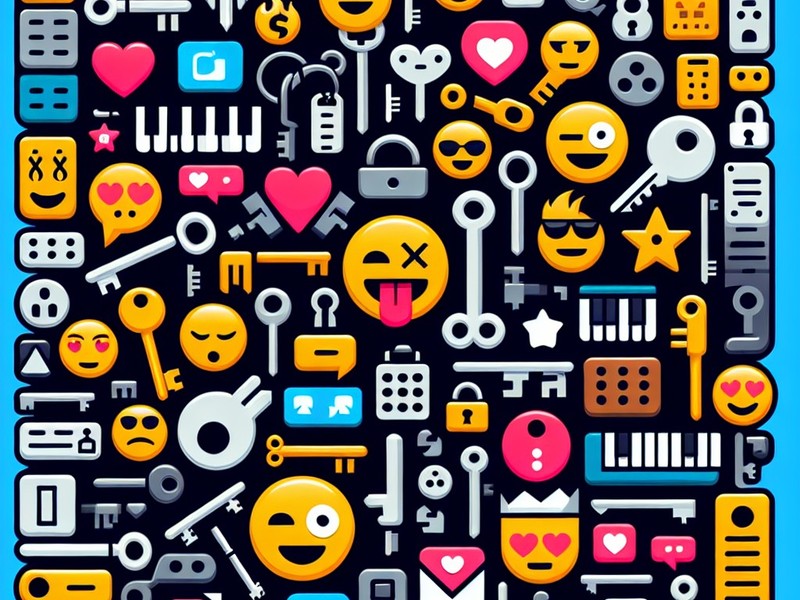 Clé 🔑🗝🗝 Collection de caractères spéciaux d'émoticônes Emoji Symboles, Copier