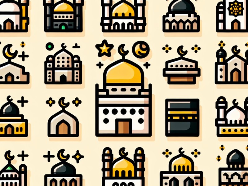Moschee 🕌🕋 Emoticon-Sonderzeichensammlung, Kopieren, Symbole