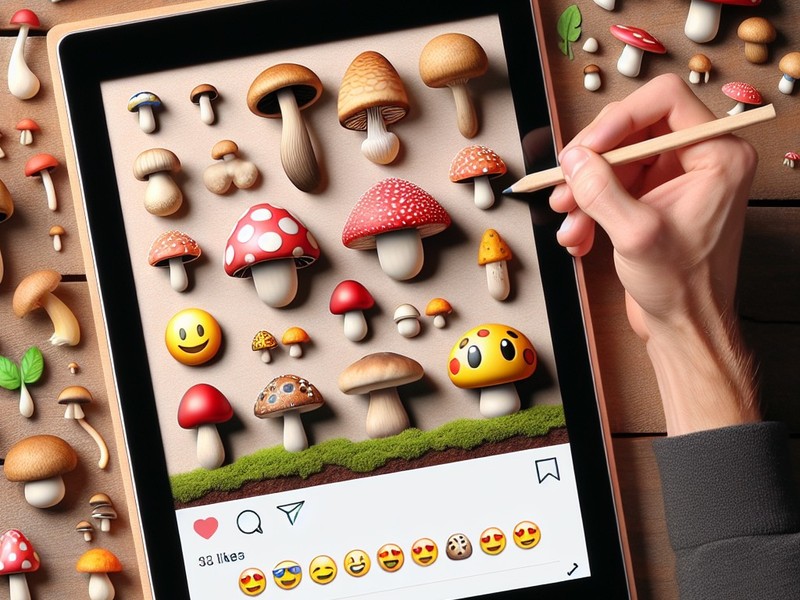 Mushroom 🍄🍄🍄 Emoticon, Special Character Collection, Copy