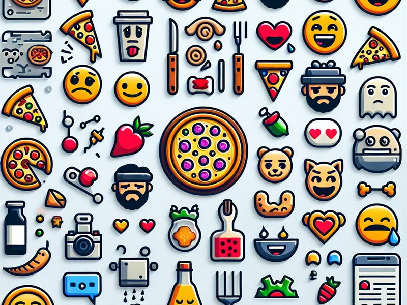 Пицца 🍕🍕🍕🍕 Коллекция специальных символов эмодзи, копировать