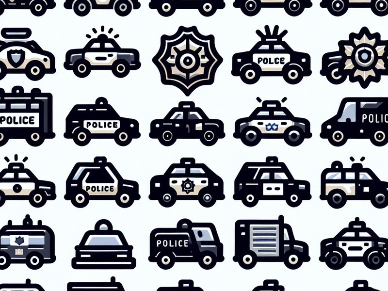 Полицейская машина 🚓🚔 Коллекция специальных символов эмодзи, копировать