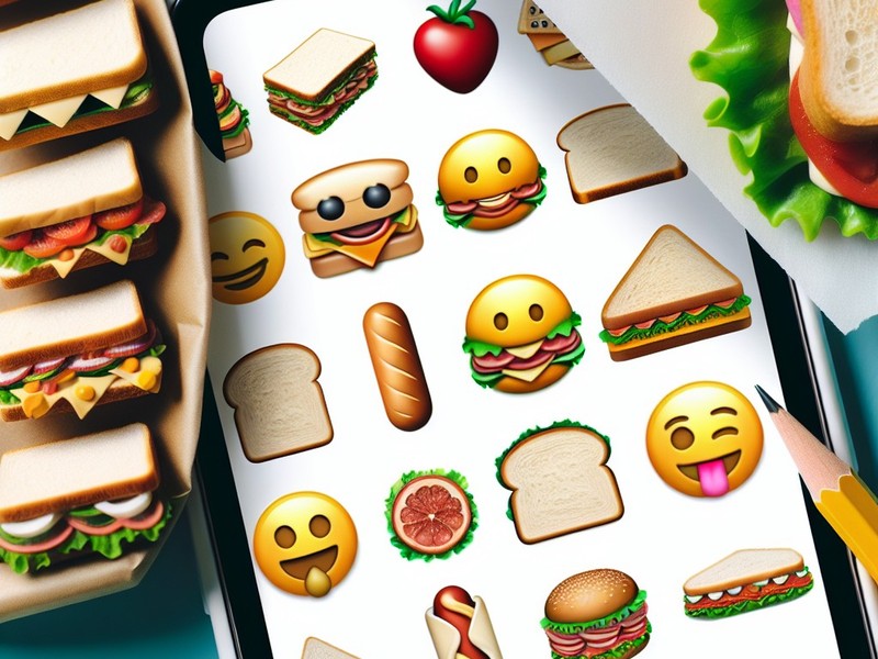 Sanduíche 🥪🥪🥪🥪 Coleção de Caracteres Especiais de Emoticons Símbolos, Copiar