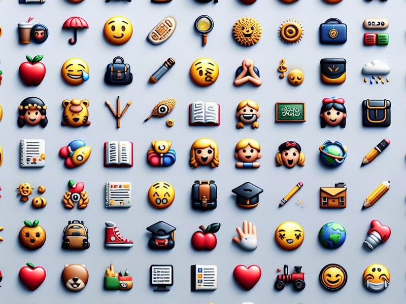École 🏫🏭🏭 Collection de caractères spéciaux d'émoticônes Emoji, Copier