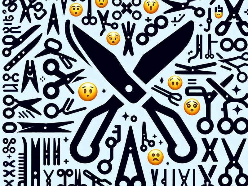 Scissors ✂️✄ Emoticon, Special Character Collection, Copy
