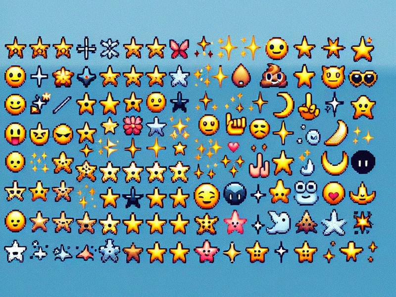 Stella marina 🌟🌠 Raccolta di caratteri speciali di emoticon, Copia