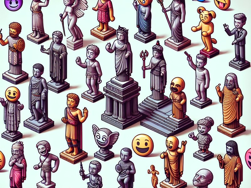 Statue 🗿🗽 Emoticon, Special Character Collection, Copy