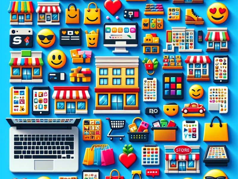 Store 🏪🏫 Emoticon, Special Character Collection, Copy
