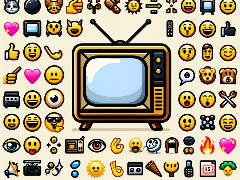 التلفزيون 📺📷📷 مجموعة الرموز التعبيرية الخاصة، نسخ