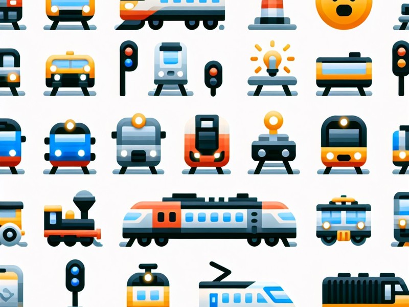 Train 🚂🚆 Emoticon, Special Character Collection, Copy