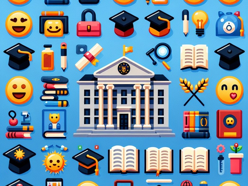 Üniversite 🏫🏛 Özel semboller Emoji Özel Karakter Koleksiyonu, Kopyalama