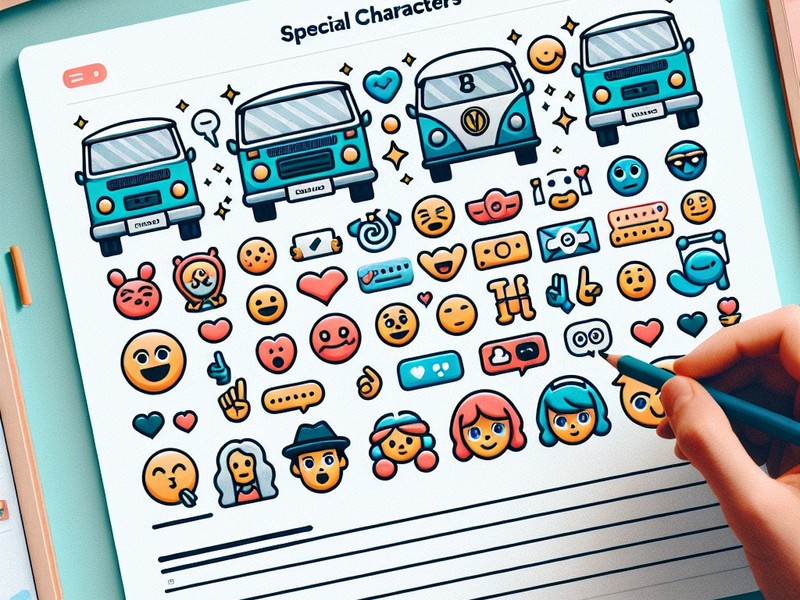 🚐🚚'dan Özel semboller Emoji Özel Karakter Koleksiyonu, Kopyalama